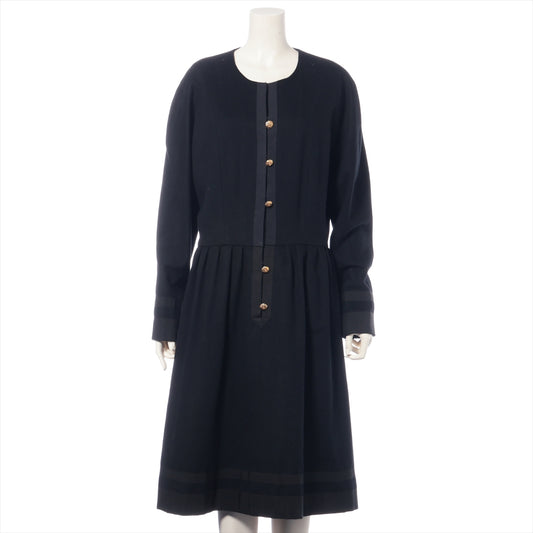 Chanel Vintage Wool Long Sleeve Dress