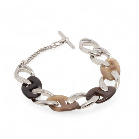 Hermès Bracelet Buffalo Horn Bracelet Silver