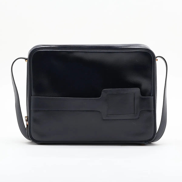 Hermes Vintage Box Calf Blue Indigo
