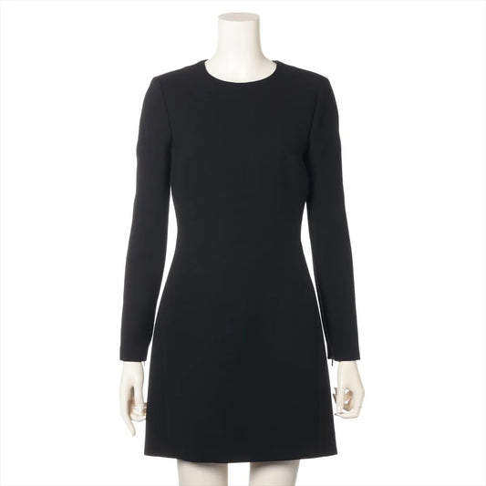 Gucci Wool Long Sleeve Dress Black