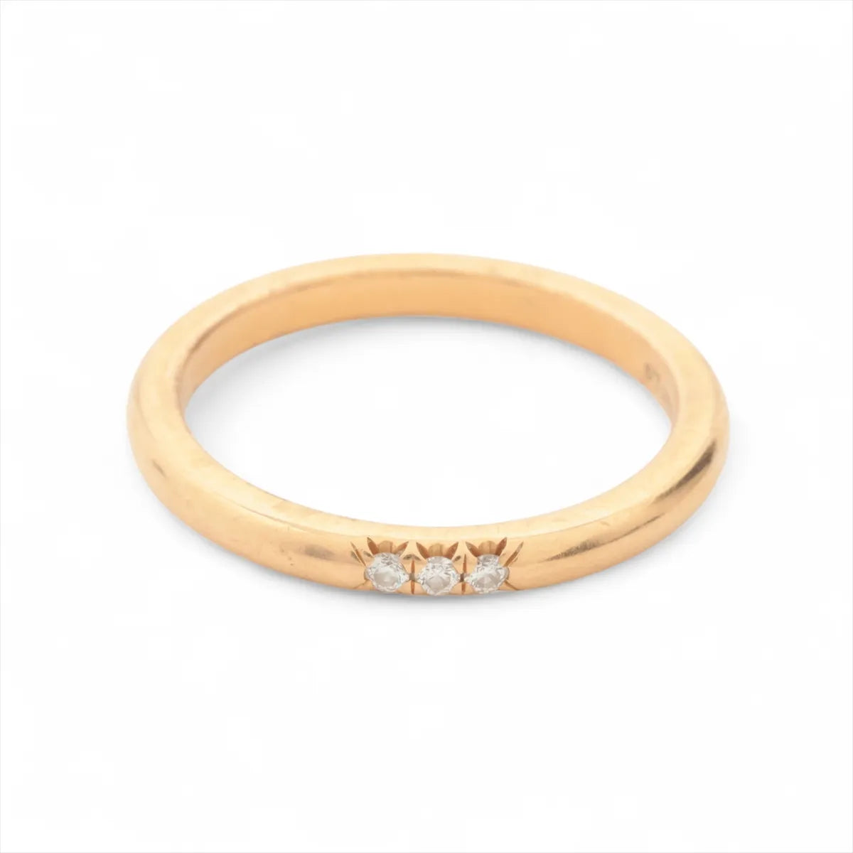 Tiffany & Co. Classic Band Diamond Ring Gold