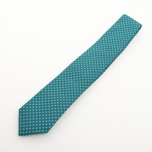 Hermès  H Scintillant Necktie Silk Green