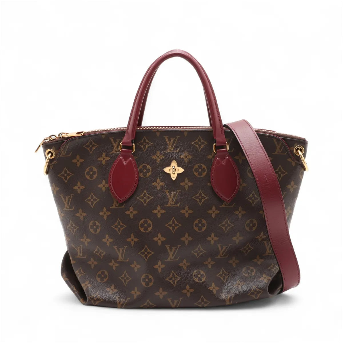 Louis Vuitton Monogram Flower Zipped Tote Bag MM