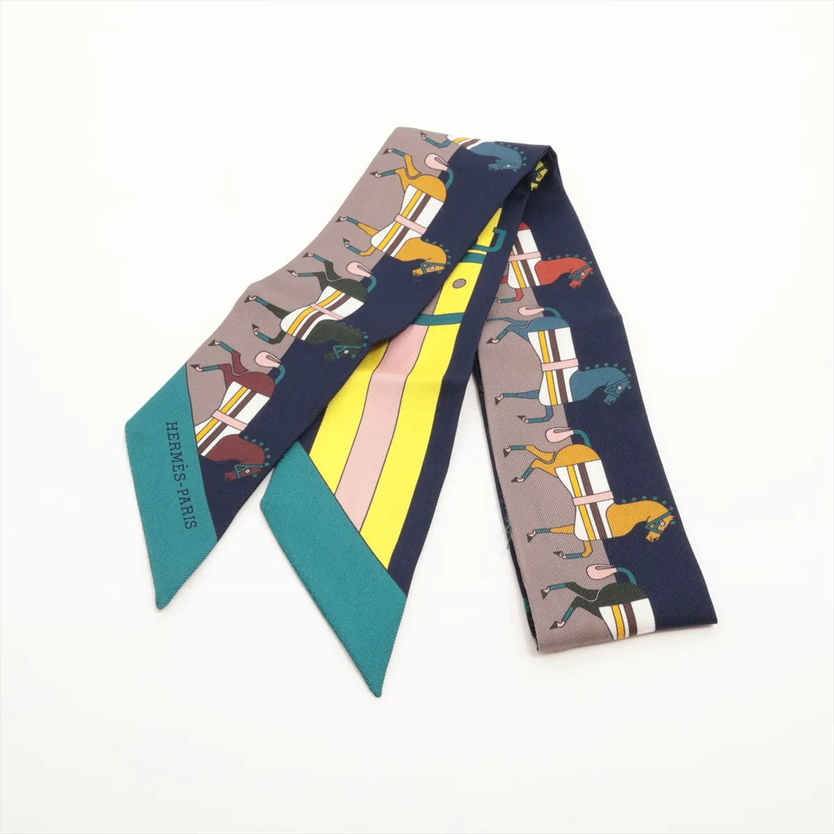 Hermes Twilly Rocabar Silk Navy Blue