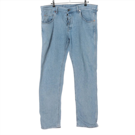 Gucci Cotton Denim Pants Blue