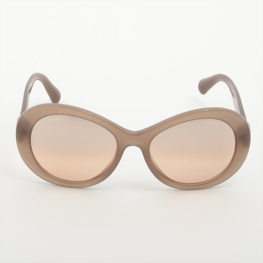 Chanel CC Logo Sunglass Plastic Beige