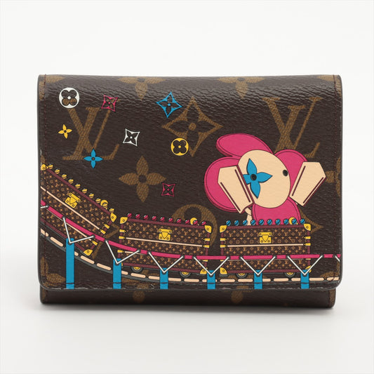 Louis Vuitton Monogram Roller Coaster Vivienne Portefeuille Victorine Wallet