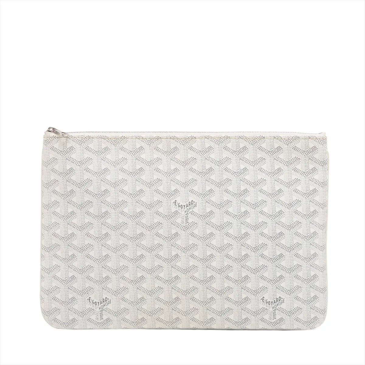Goyard Senat MM Clutch Bag White