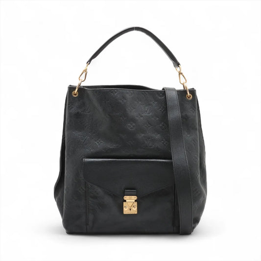 Louis Vuitton Monogram Empreinte Métis Hobo Bag Black