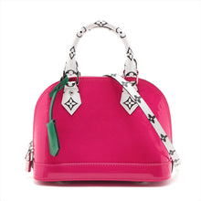 Load image into Gallery viewer, Best Louis Vuitton Monogram Vernis Alma BB Hot Pink x White