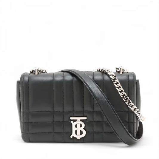 Burberry TB Lola Leather Chain Shoulder Bag Black