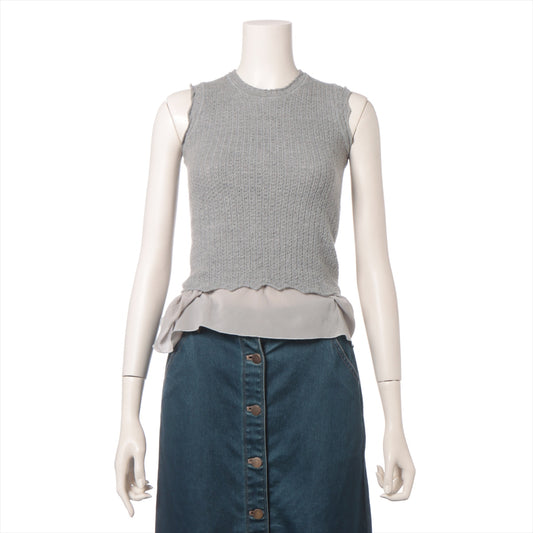 Louis Vuitton Knitted Sleeveless Tank Top Gray