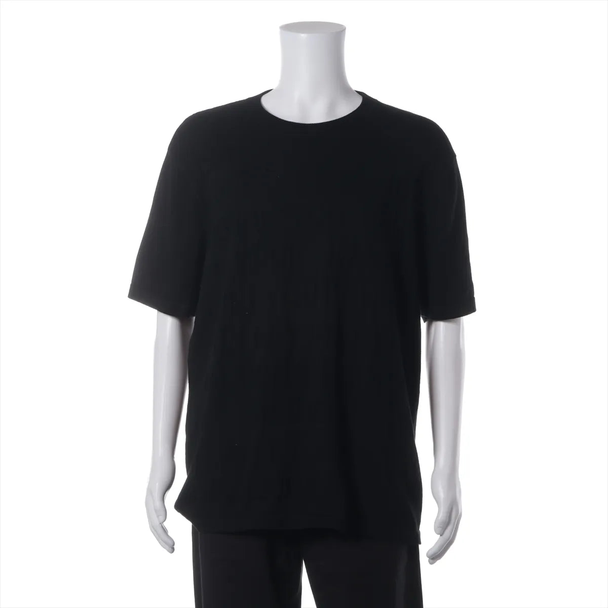Louis Vuitton Cotton Silk Knitwear T-shirt Black