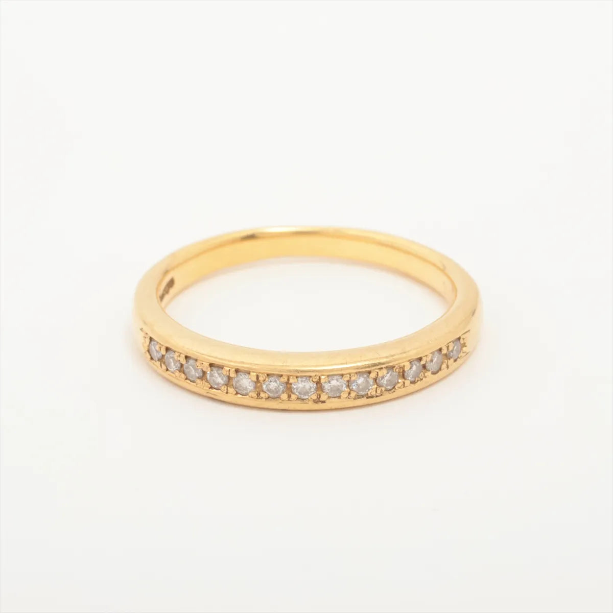 Burberry Diamond Half Eternity Ring Yellow Gold