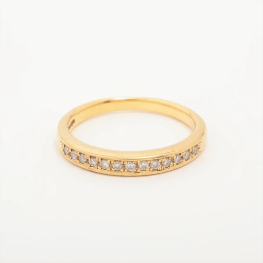 Burberry Diamond Half Eternity Ring Yellow Gold