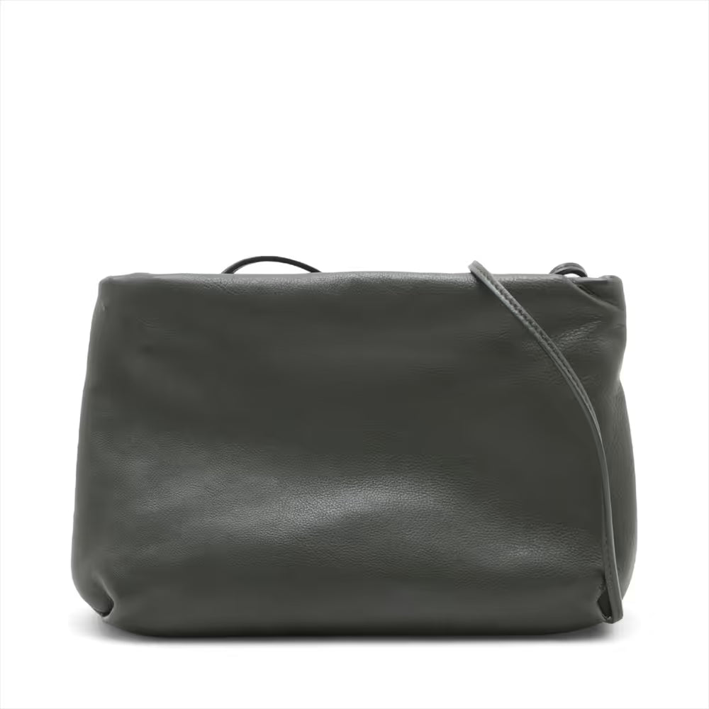 The Row Bose Leather Shoulder Bag Green