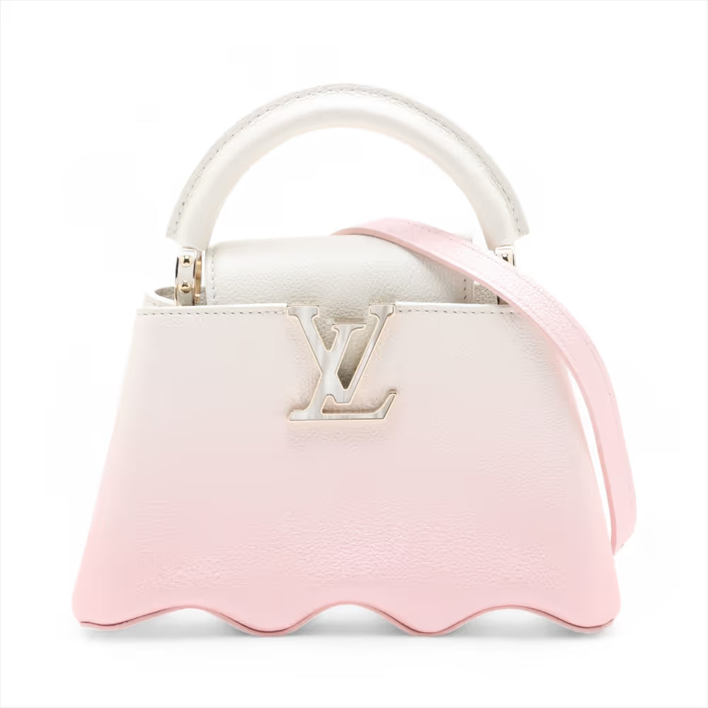 Louis Vuitton Capushell Mini Capucines Pink x White Gradient