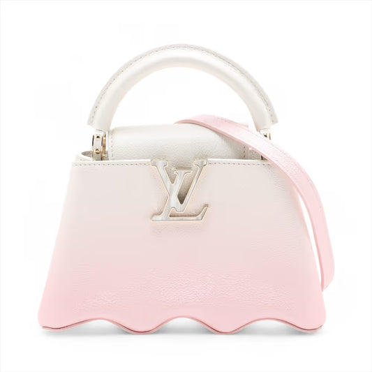 Louis Vuitton Capushell Mini Capucines Pink x White Gradient