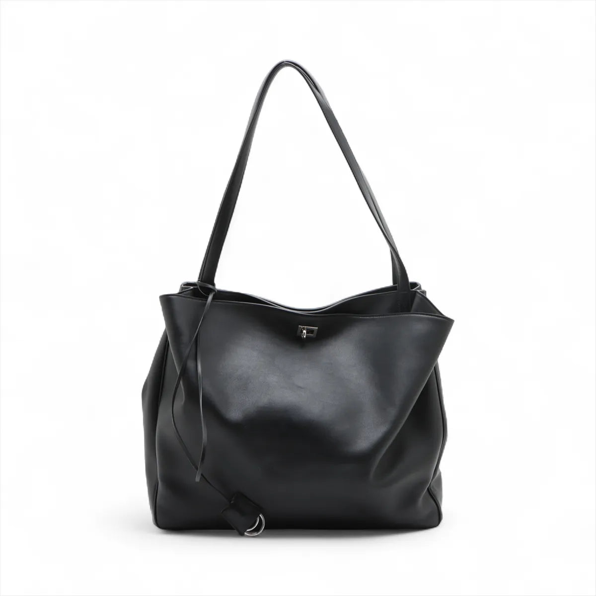 Balenciaga Rodeo Leather Tote Bag Black