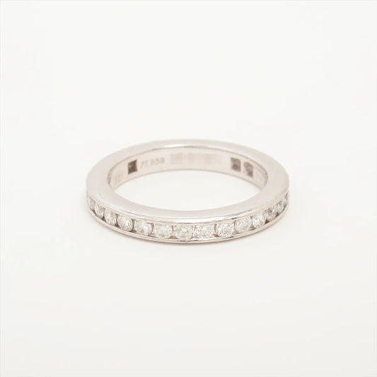 Harry Winston Channel Set Full Eternity Diamond Ring Platinum