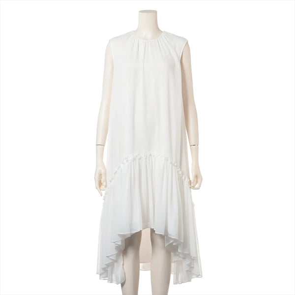 Adeam Polyester Sleeveless Dress White