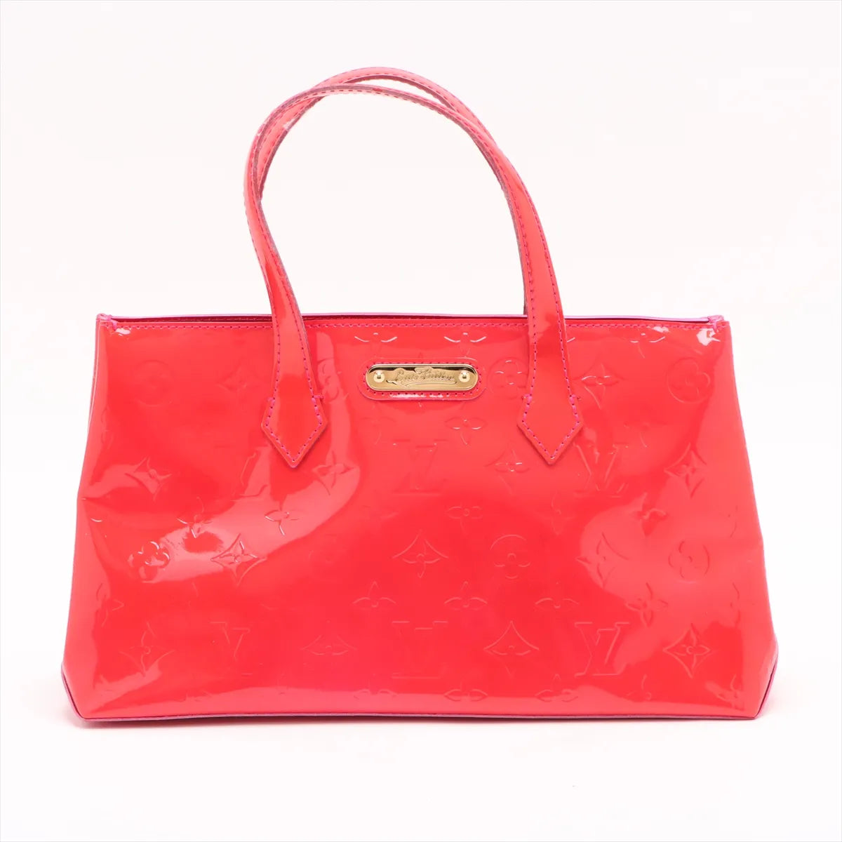 Louis Vuitton Monogram Vernis Wilshire PM Red-Pink