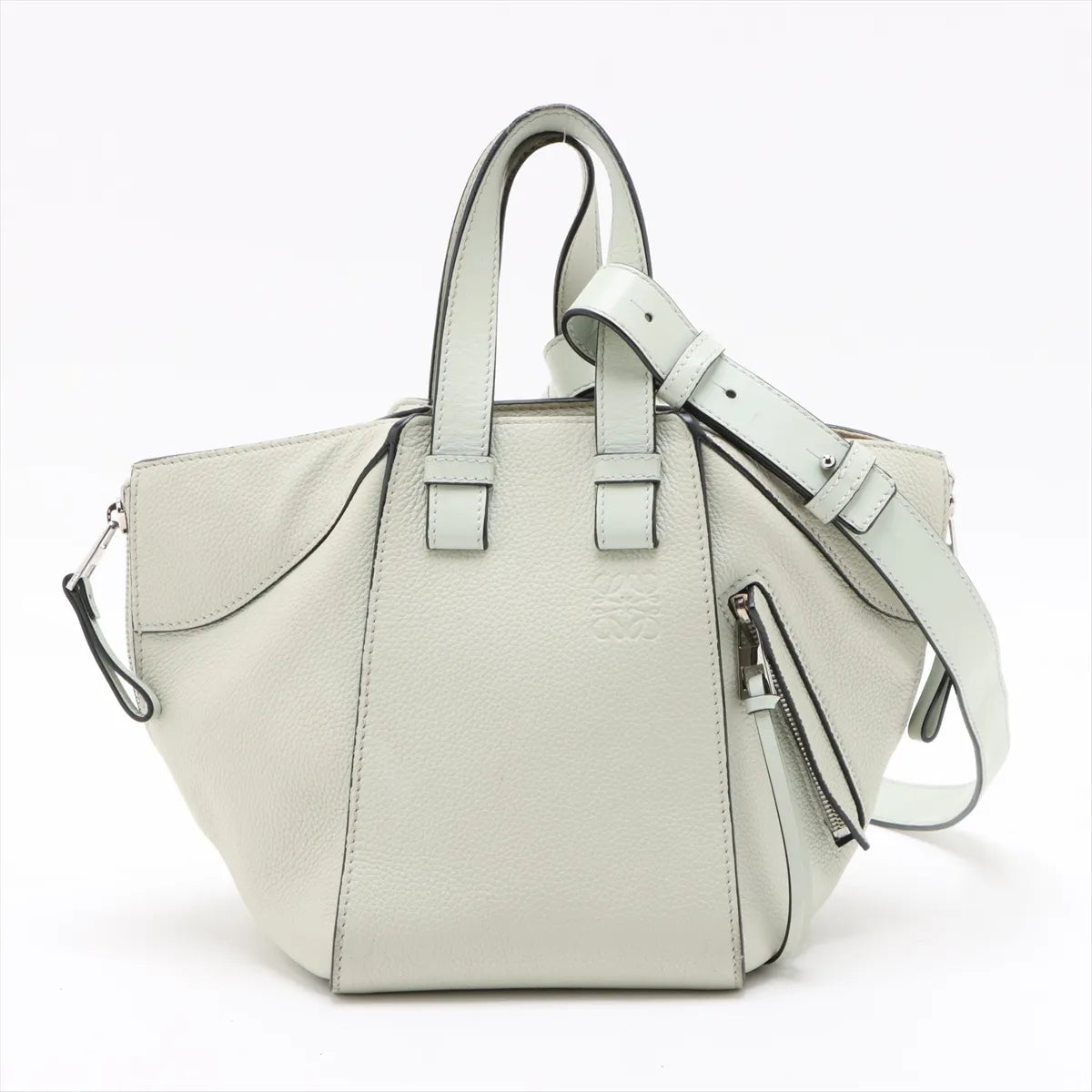 Loewe Hammock Small Leather Two-Way Handbag Green