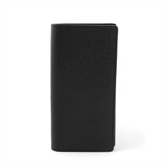 Louis Vuitton Taiga Brazza Long Wallet Black