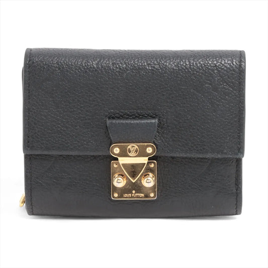 Louis Vuitton Monogram Empreinte Métis Compact Wallet Black