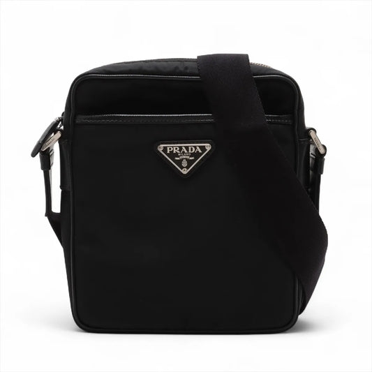 Prada Tessuto Nylon Messenger Bag Black
