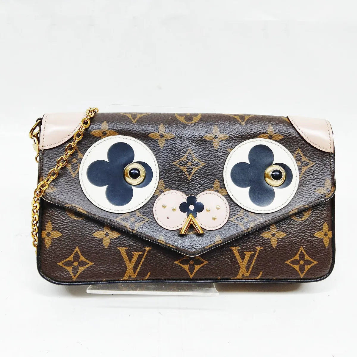 Louis Vuitton Monogram Limited Edition Valentine Dog Felicie Shoulder Bag