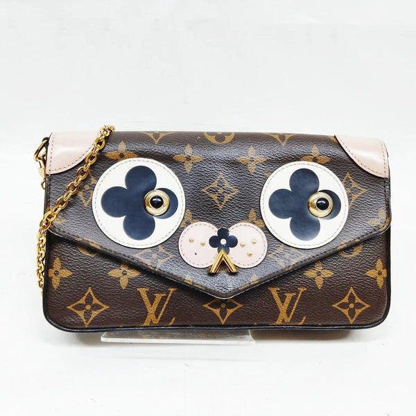 Louis Vuitton Monogram Limited Edition Valentine Dog Felicie Shoulder Bag