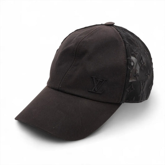 Louis Vuitton Monogram Mesh Baseball Cap Black