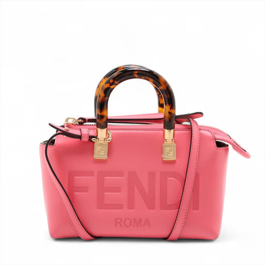 Fendi By The Way Mini Leather Two-Way Handbag Pink