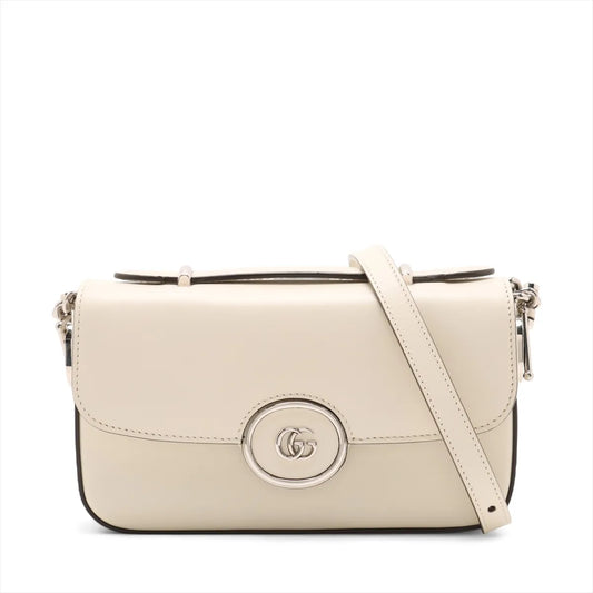 Gucci Petit GG Leather Shoulder Bag Beige