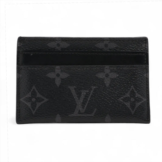 Louis Vuitton Monogram Eclipse Double Card Case Black