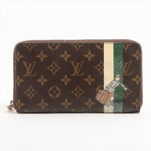 Louis Vuitton Monogram Groom Zippy Organizer Wallet Green