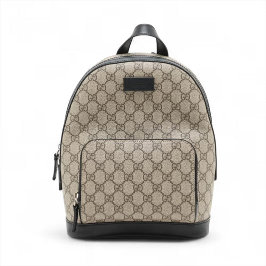 Gucci GG Supreme Backpack Beige x Black