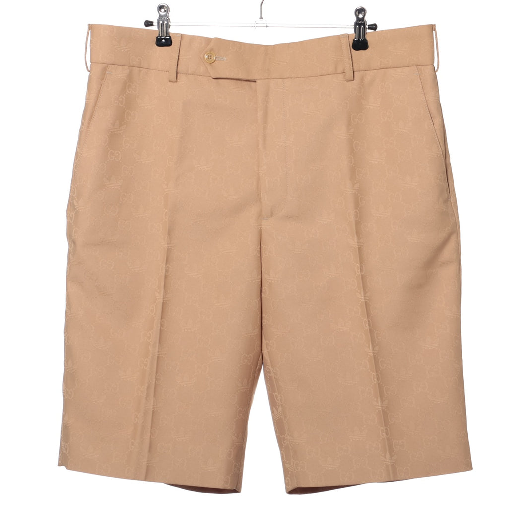 Gucci Adidas Logo Cotton Short Pant Khaki