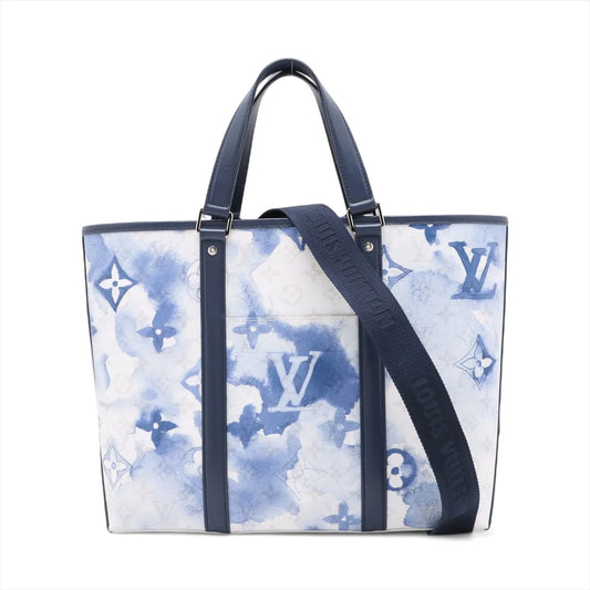 Louis Vuitton Monogram Watercolor Weekend Tote PM Blue