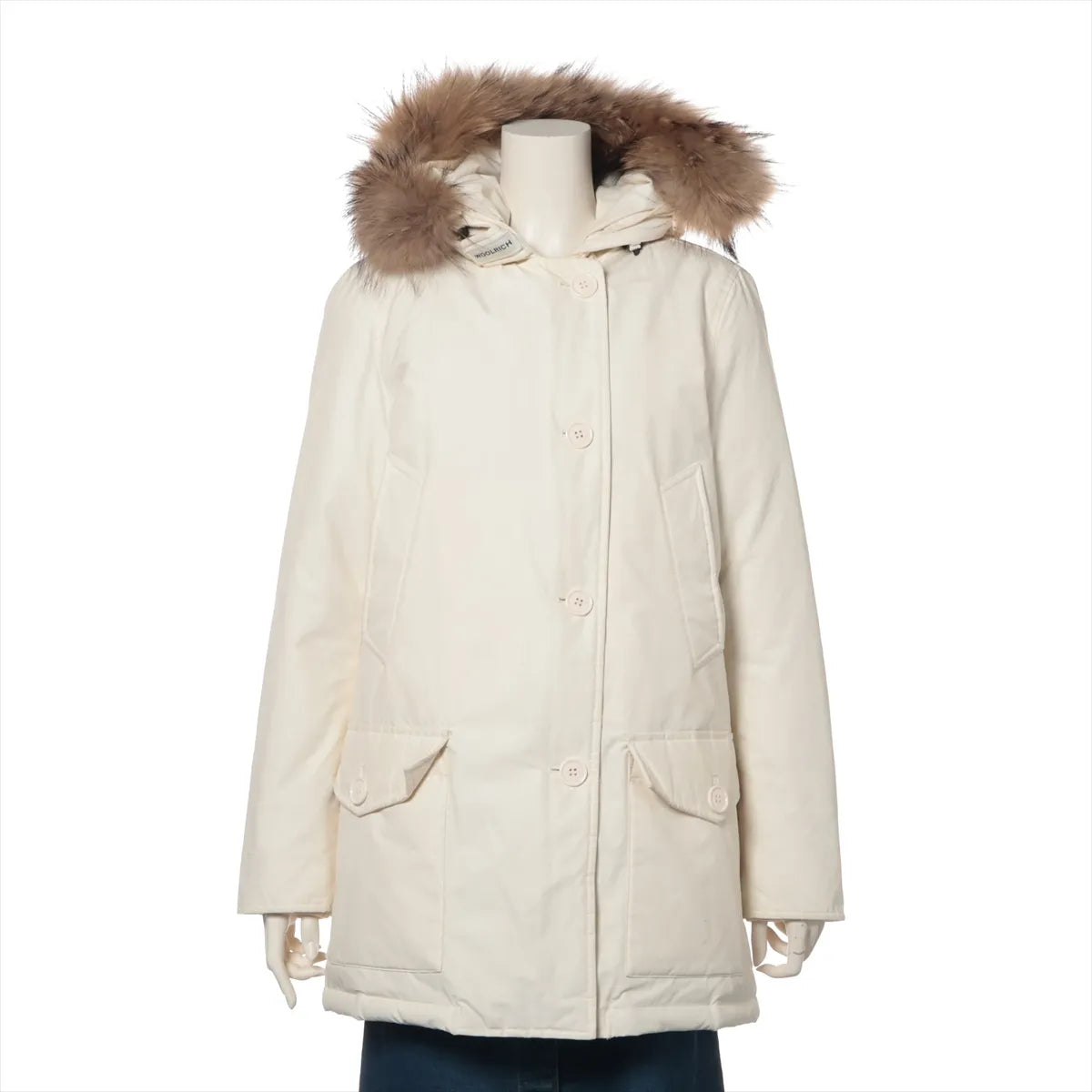 Woolrich Cotton Down Jacket Ivory