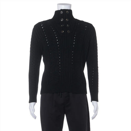 Ferragamo Wool Knit Turtle Neck Black