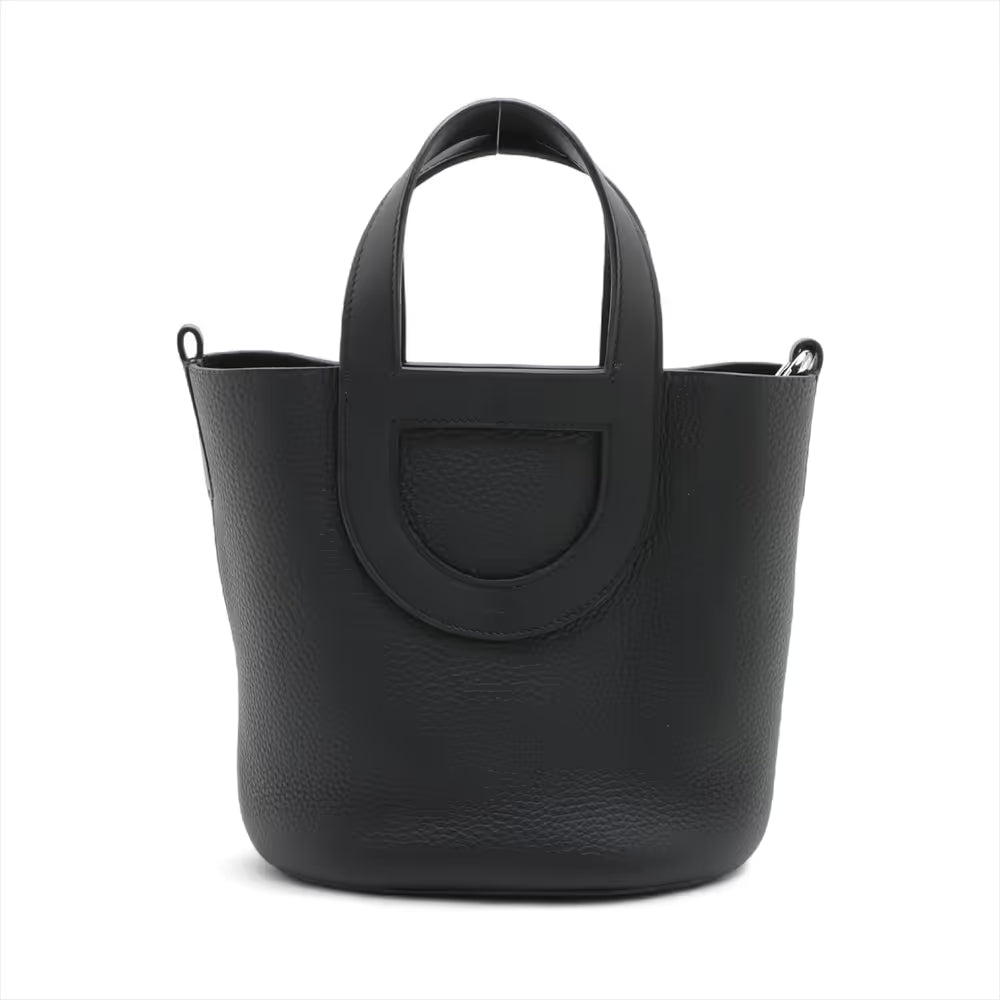 Hermès In the Loop 18 Taurillon Clemence × Veau Swift Black