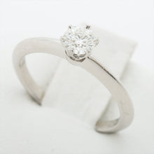 Load image into Gallery viewer, Best Tiffany &amp; Co. Solitaire Diamond Engagement Ring Platinum .4 CT