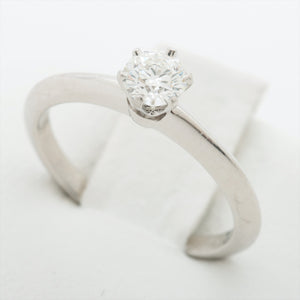 Best Tiffany & Co. Solitaire Diamond Engagement Ring Platinum .4 CT