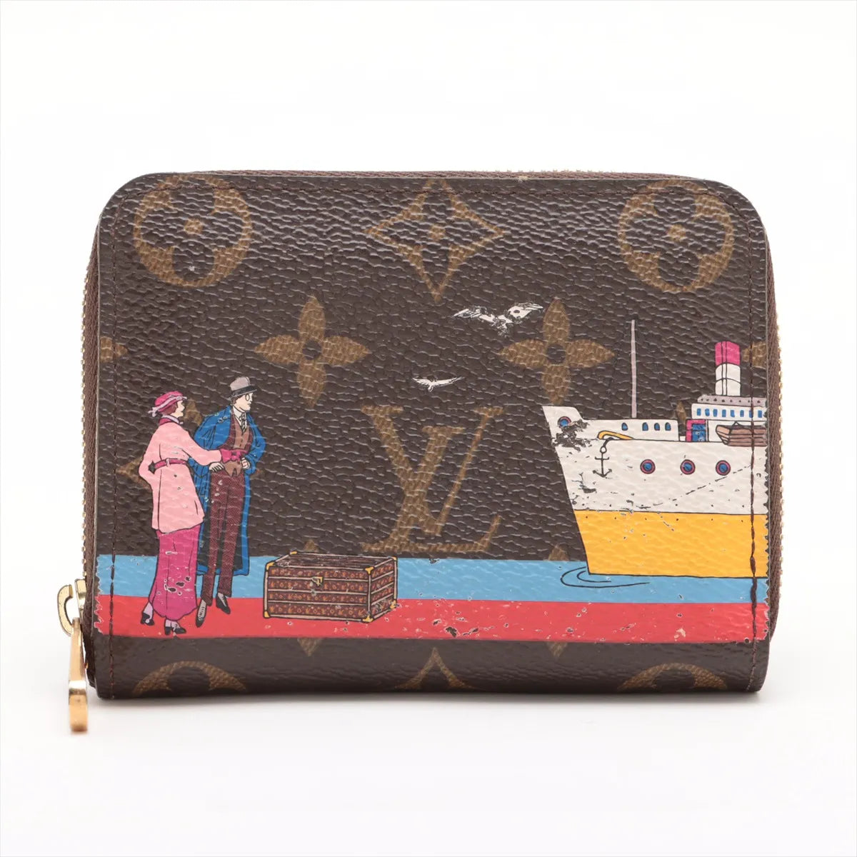 Louis Vuitton Monogram Transatlantic Zippy Coin Purse