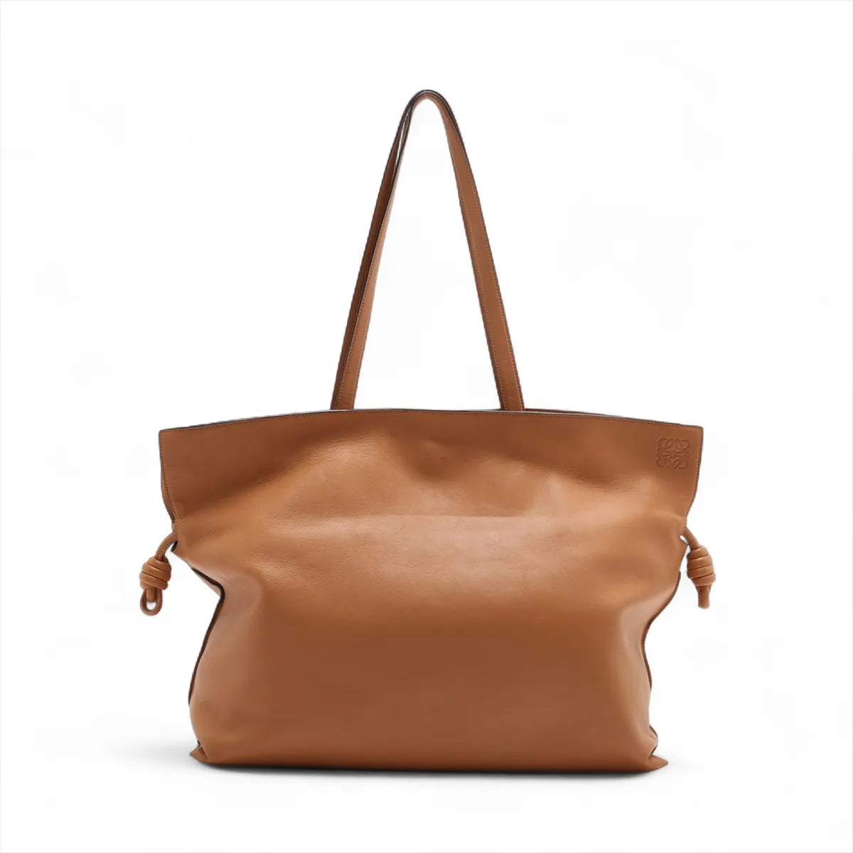 Loewe Flamenco Large Leather Tote Bag Brown
