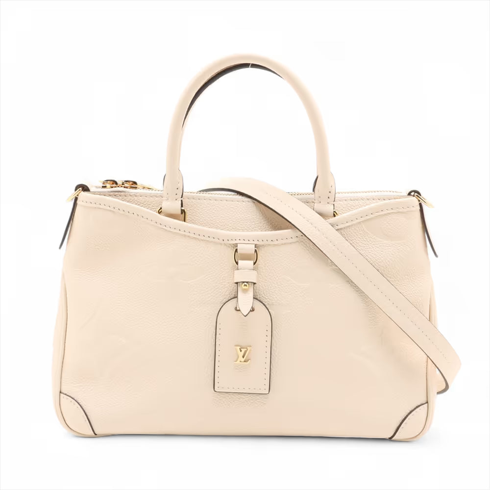 Louis Vuitton Monogram Empreinte Trianon PM White