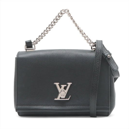 Louis Vuitton LV Logo Lockme II BB Shoulder Bag Black