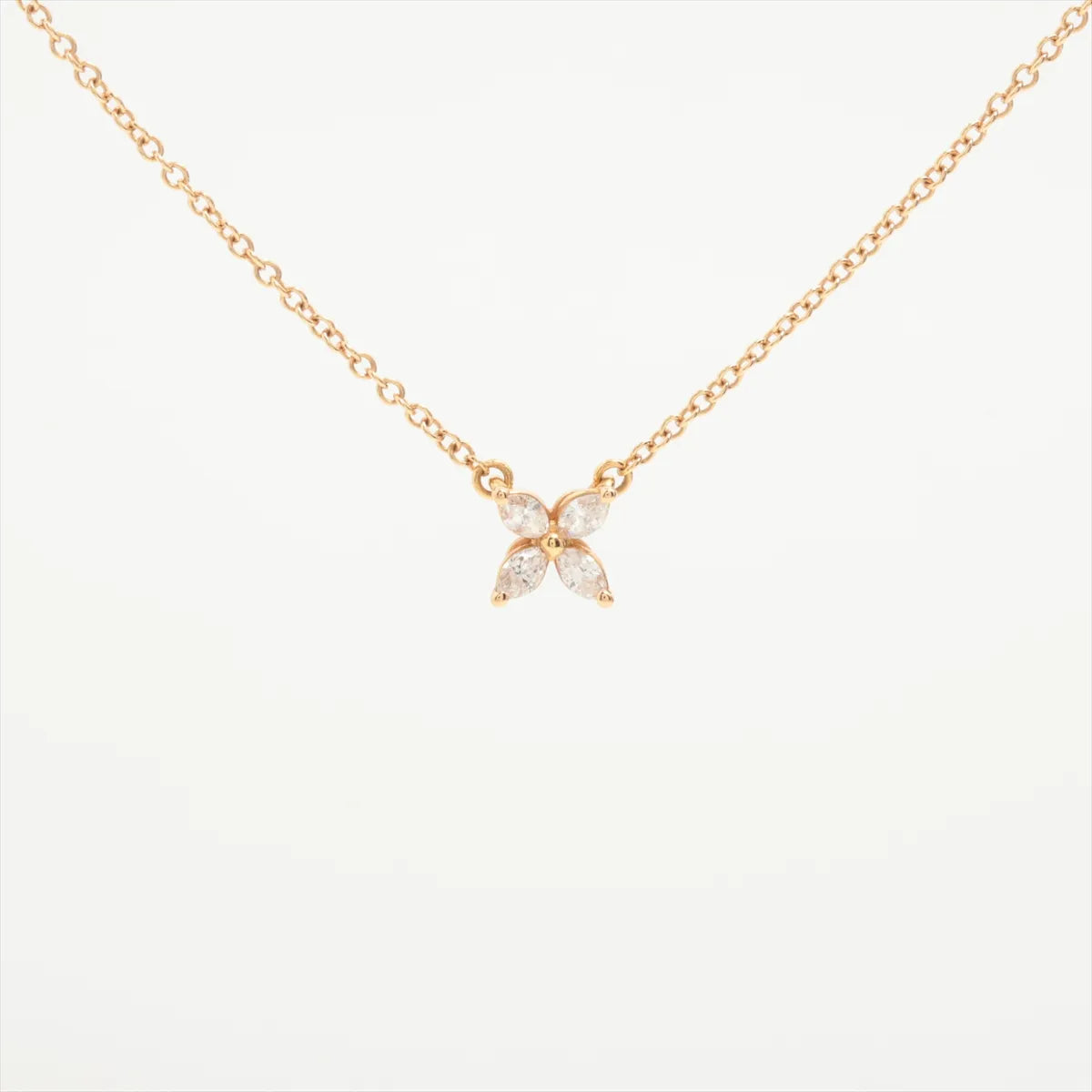 Tiffany & Co. Victoria Mini Diamond Necklace Yellow Gold